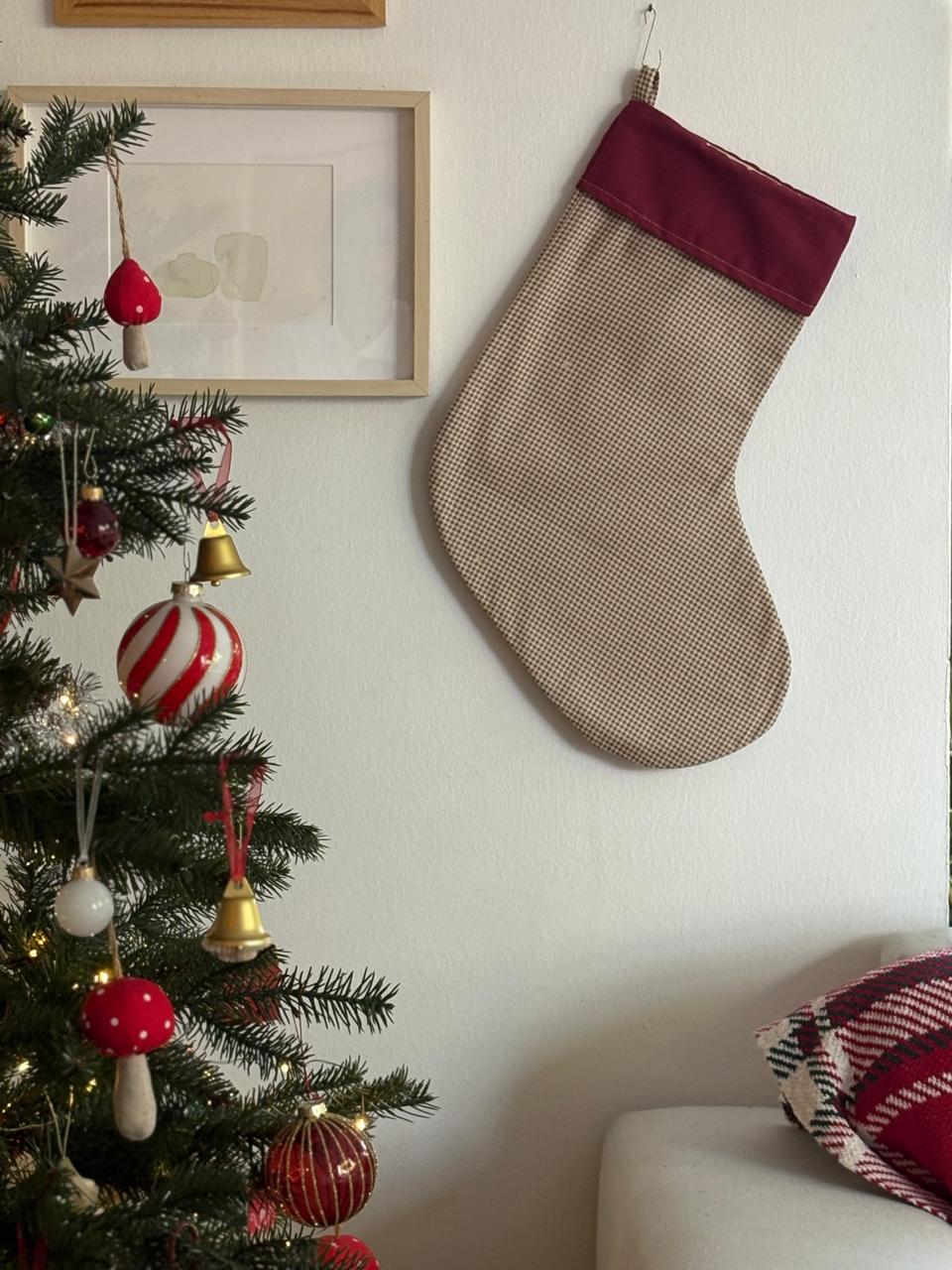 Bota Cuadrillé Beige