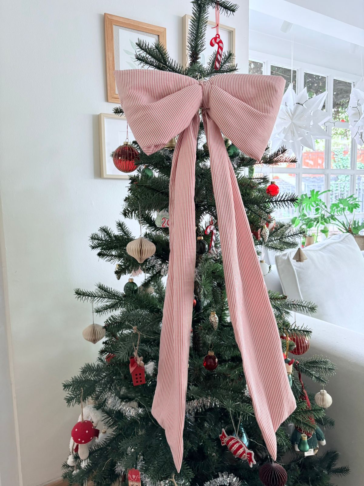 Lazo lineas Rosa  - Extra Grande